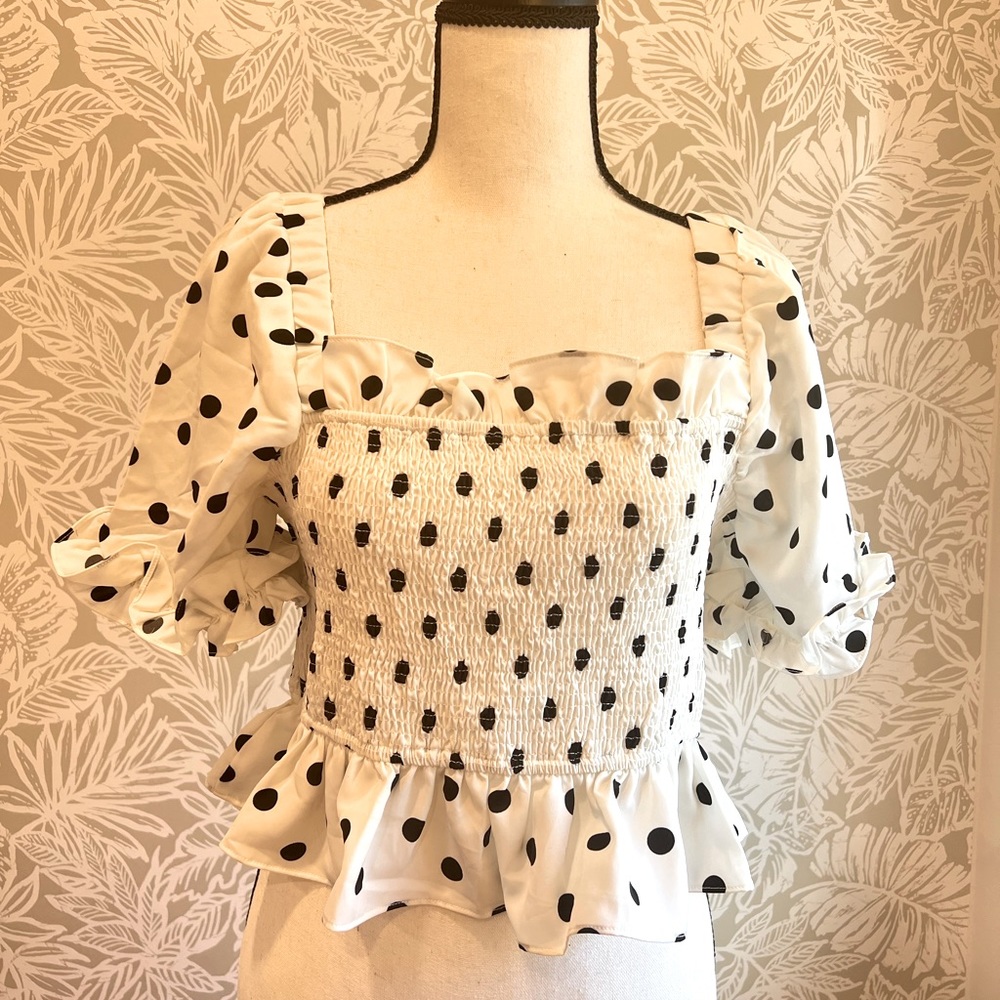 🎉SUMMER SALE!🎉English Factory Polka Dot Ruffle Top